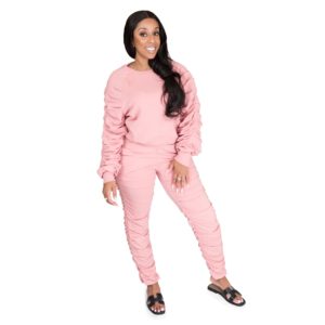 "Aja" Ruffle Jogger Set - Image 3