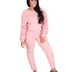 "Aja" Ruffle Jogger Set - Image 5