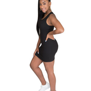 "Mercedes” Ribbed Dress - Image 2